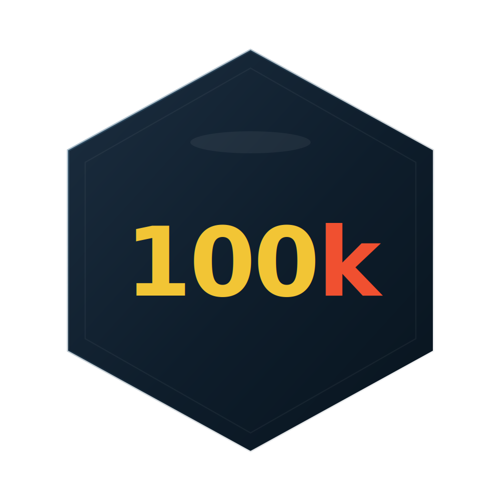 100k Friends nonprofit badge